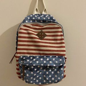 Steve Madden American Flag Canvas Backpack